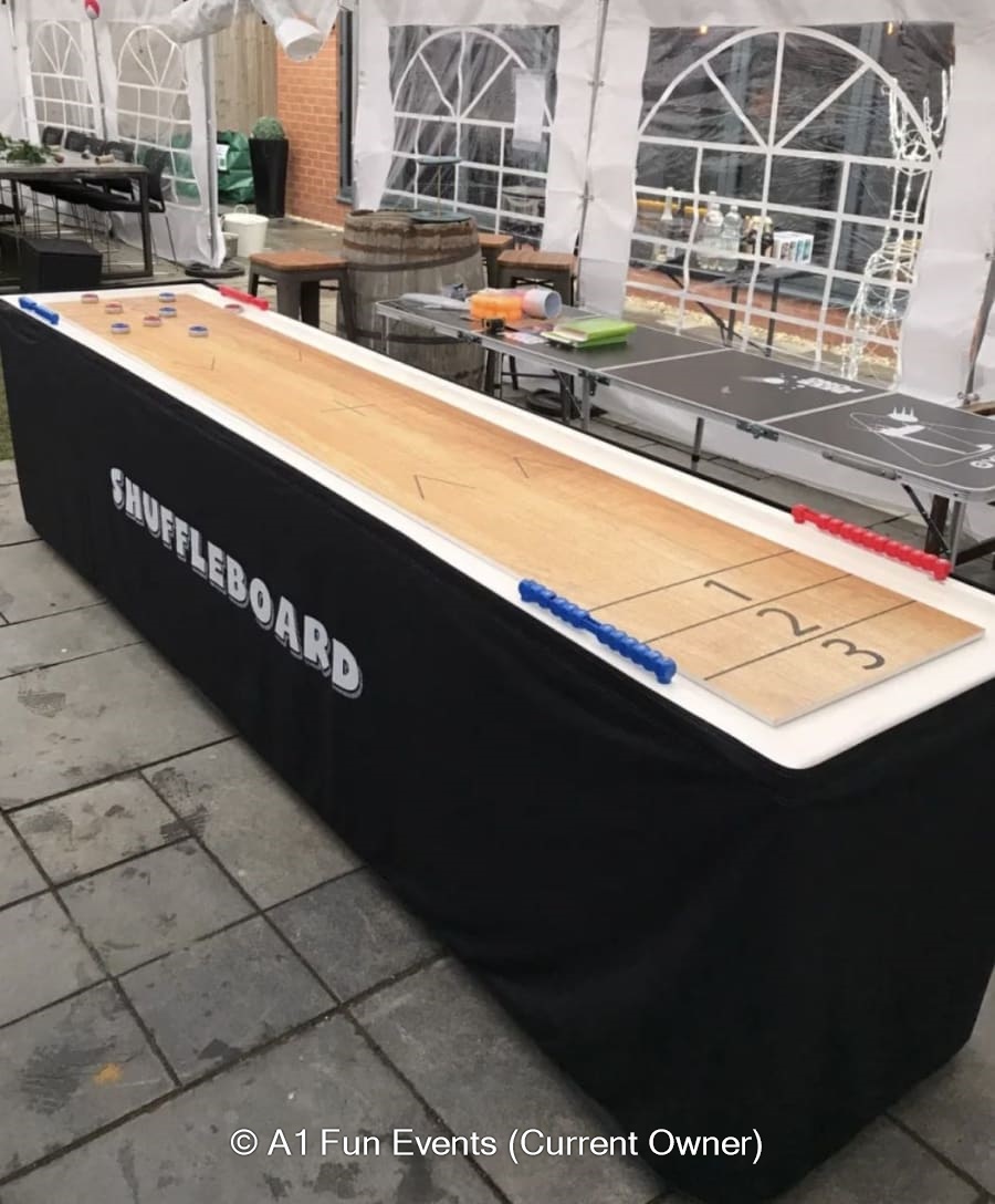 Shuffleboard Fairground Games Arcade Game Hire Essex & London